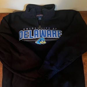 University of Delaware quarter zip sweatshirt